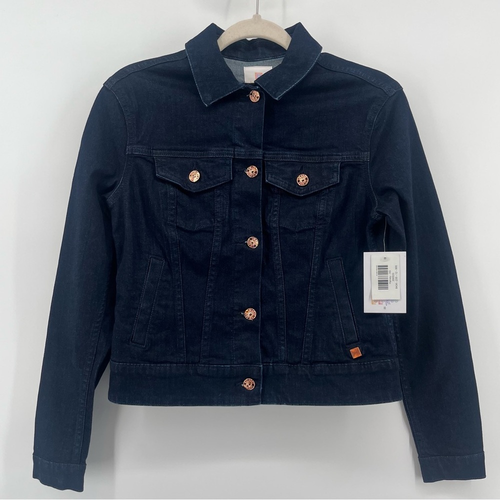 NWT LuLaRoe Harvey Denim Jacket Women’s Size XS Dark Wash